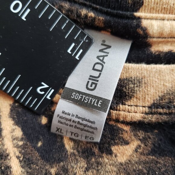 XL Freddy Krueger Bleach Tie Dye Shirt custom DIY + ooak Gildan - Picture 5 of 7